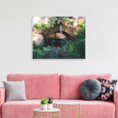 TUIN MUUR FONTEIN VERPAKT DOEK MUUR KUNST CANVAS AFDRUK (Insitu (Woonkamer))
