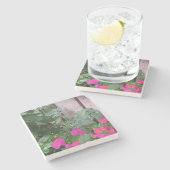 Tuin na de regen - Martha's wijngaard Stenen Onderzetter (Zijkant)