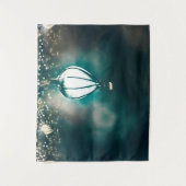 Tuin Nachtverlichting Rustieke Fotobackdrop Wandkleed (Voorkant)