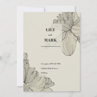 Tuin Narcissen bloemen. Gegraveerde achtergrond. Kaart