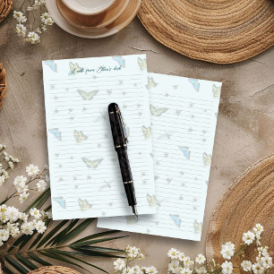 Tuin Nuttige Dieren Vlinder Gelinieerd Schrijfpapi Briefpapier