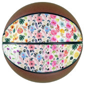 Tuin of Delights: Voortreffelijke Floral Pattern Basketbal (Voorkant)