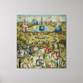 Tuin of Earthly Delights, 1490-1500 Canvas Afdruk (Voorkant)