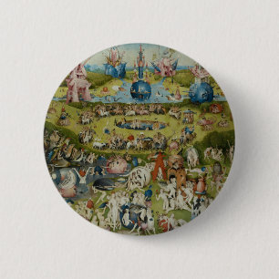 Tuin of Earthly Delights, 1490-1500 Ronde Button 5,7 Cm