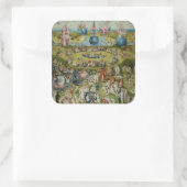 Tuin of Earthly Delights, 1490-1500 Vierkante Sticker (Tas)