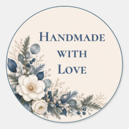Tuin onder maneschijn botanisch handgemaakt met li ronde sticker