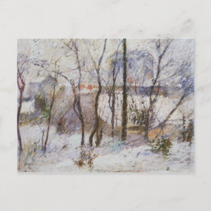 Tuin onder sneeuw, 1879 briefkaart