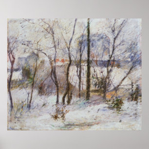 Tuin onder sneeuw, 1879 poster
