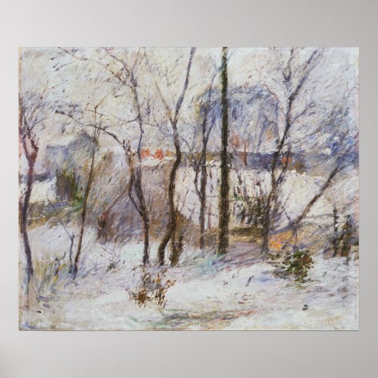 Tuin onder sneeuw, 1879 poster (Voorkant)