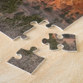 Tuin onder zacht licht legpuzzel (Zijkant)