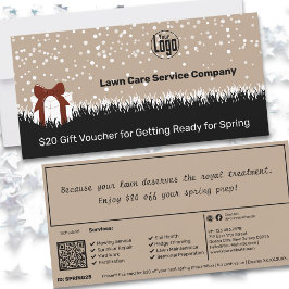 Tuin Onderhoud Kerstcadeau Voucher Kaart