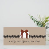 Tuin Onderhoud Persoonlijke Nota Cadeaubon (Staand voorkant)