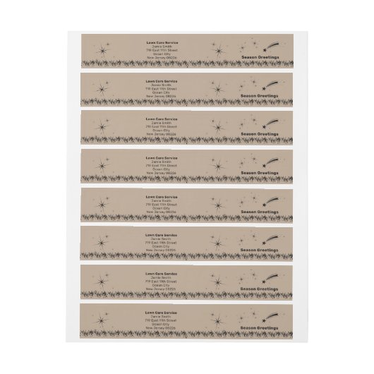 Tuin Onderhoud Seizoen Groetjes Retour Adres (Vel)