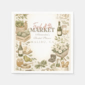 Tuin Oogst Markt Bruidsborrel Servet (Voorkant)