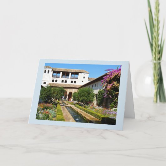 Tuin op Alhambra Kaart (Voorkant)