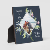 Tuin op de Rivièra Foto Aangepaste Tekst Fotoplaat (Voorkant)