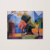 Tuin op het Thun-meer tegen August Macke,  kunst Legpuzzel (Horizontaal)