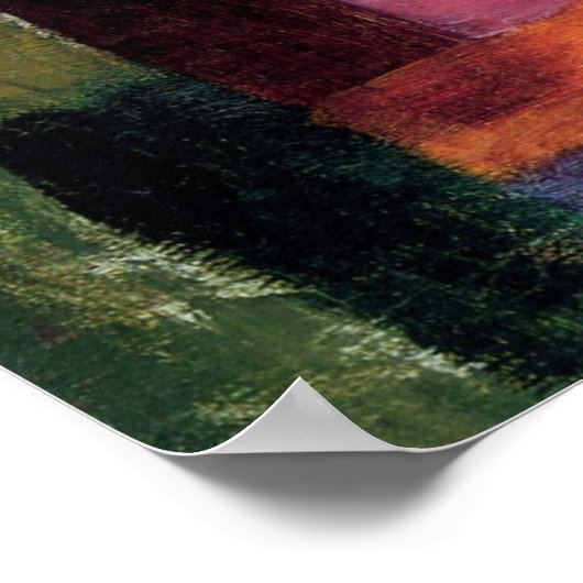 Tuin op het Thun-meer tegen August Macke,  kunst Poster (Hoek)