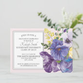 Tuin Paars Geel Roze Florence Partij Kaart (Staand voorkant)