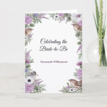 Tuin Paars Groen Bloemig Zangvogels Bruidsdouche