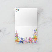 Tuin Paarse Bloem Bloem Kaart (Binnen)