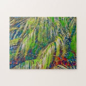 Tuin Palm Tree Tropical Art Puzzel (Horizontaal)