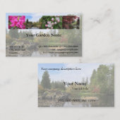 Tuin, park, visitekaartje voor restauratie (Voorkant / Achterkant)