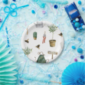 Tuin partij plant liefhebber papieren bordje (Feest)