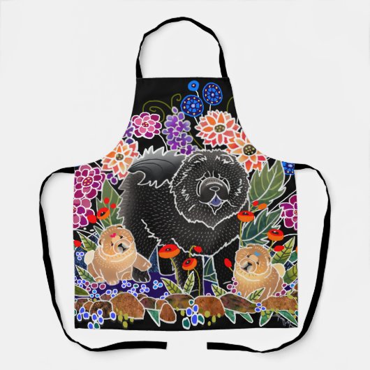 TUIN PARTY Chow All-Over Print Schort (Voorkant)