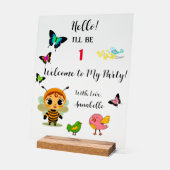 Tuin Party Kinderen Viering Acryl Bord (Hoek)