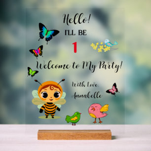 Tuin Party Kinderen Viering Acryl Bord