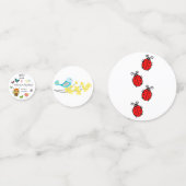 Tuin Party Kinderen Viering Confetti (Achterkanten)