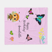 Tuin Party Kinderen Viering Fleece Deken (Voorkant (Horizontaal))