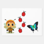 Tuin Party Kinderen Viering Inpakpapier Vel (Voorkant 3)