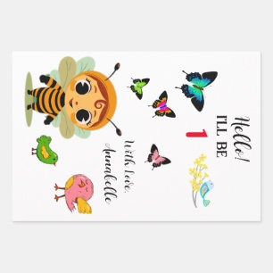 Tuin Party Kinderen Viering Inpakpapier Vel
