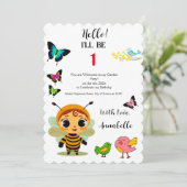 Tuin Party Kinderen Viering Kaart (Staand voorkant)