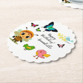 Tuin Party Kinderen Viering Kartonnen Onderzetters (Gekanteld)