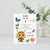 Tuin Party Kinderen Viering Uitnodiging Briefkaart (Staand voorkant)