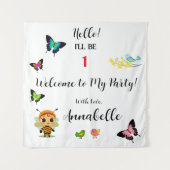 Tuin Party Kinderen Viering Wandkleed (Voorkant)