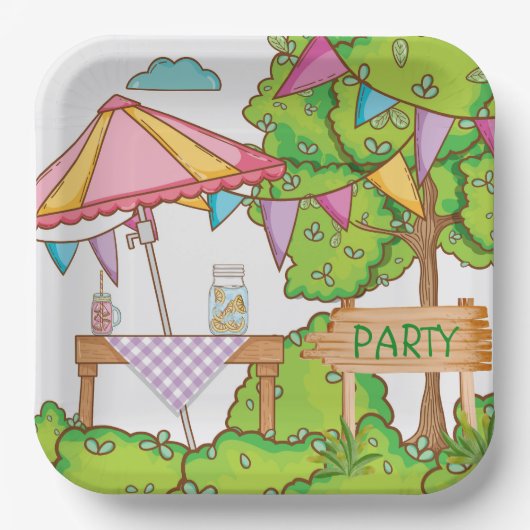 Tuin Party Papier Bord (Voorkant)