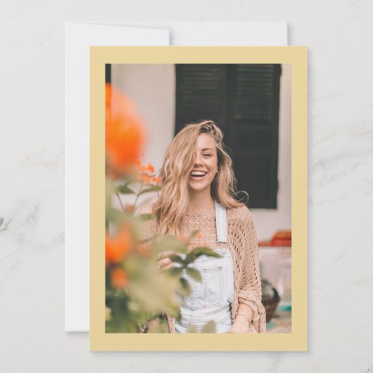 Tuin Party Picknick Gele Citroen Vrijgezellenfeest Kaart (Achterkant)