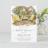 Tuin Party Picnic Citroen Citrus Vrijgezellenfeest Kaart (Staand voorkant)