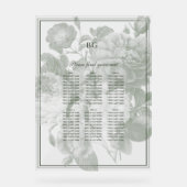 Tuin Party Wedding Zitting Grafiek Acryl Bord (Voorkant)