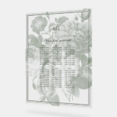 Tuin Party Wedding Zitting Grafiek Acryl Bord (Hoek)