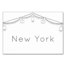 Tuin Picknick Minimalist Zwart-wit bruiloft Kaart