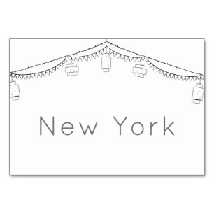 Tuin Picknick Minimalist Zwart-wit bruiloft Kaart