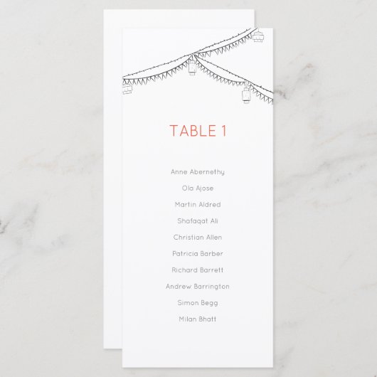 Tuin Picknick Minimalistische zwart-witte tafel (Voorkant / Achterkant)