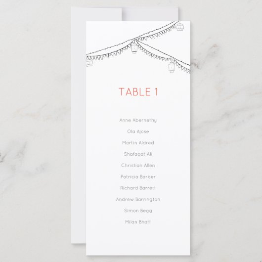 Tuin Picknick Minimalistische zwart-witte tafel (Voorkant)