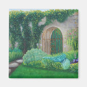 Tuin Poort, Engelse Tuin—Koelkast Magnet (Voorkant)