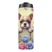 Tuin Puppies en vlinders Thermosbeker (Voorkant)
